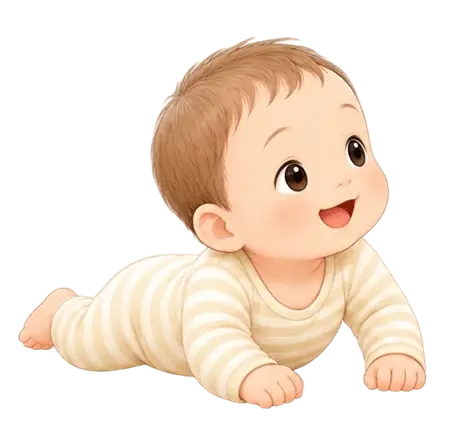 3か月未満の赤ちゃんのイラスト