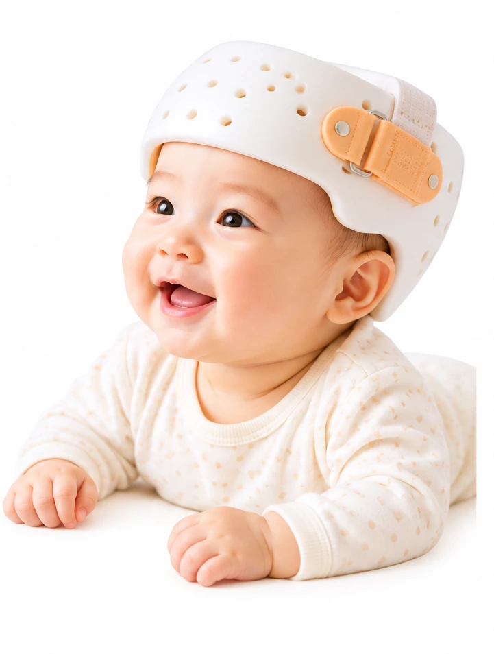 ベビーバンド3を装着した赤ちゃん