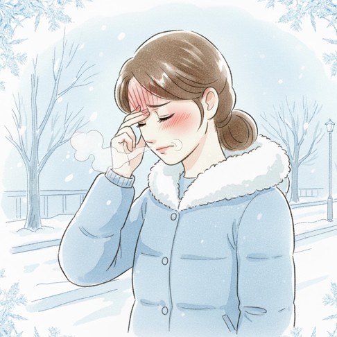 【画像】寒さ 頭痛 目の奥