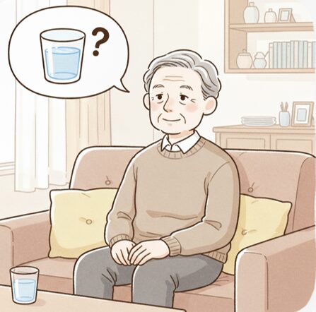 【画像】のどの渇きを感じにくい