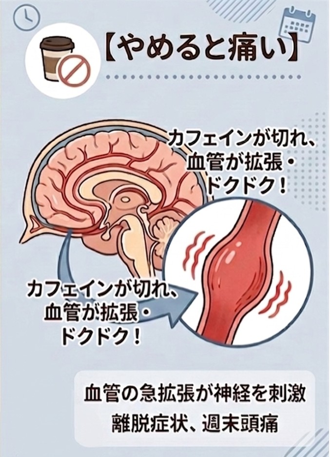コーヒー　辞めると頭痛
