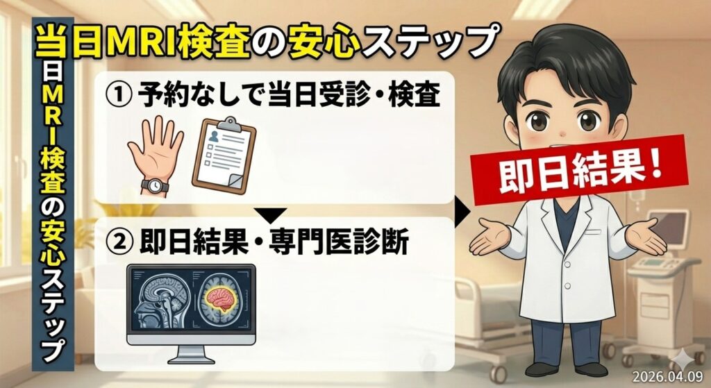 【東京】MRI当日検査、即日診断の画像