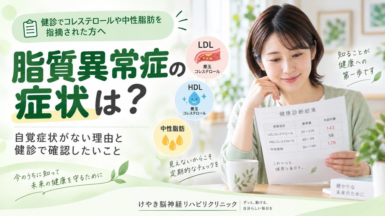 脂質異常症の症状は？自覚症状がない理由